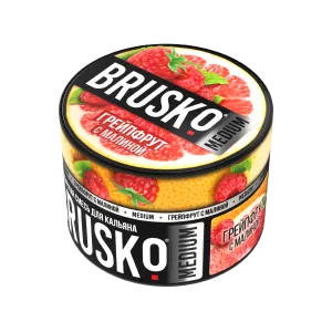 Табак Brusko Medium, 50гр "Грейпфрут с малиной"